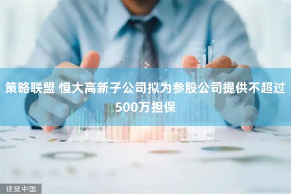 策略联盟 恒大高新子公司拟为参股公司提供不超过500万担保