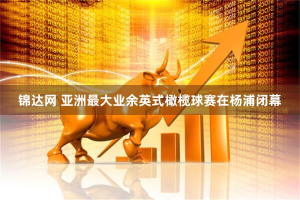 锦达网 亚洲最大业余英式橄榄球赛在杨浦闭幕